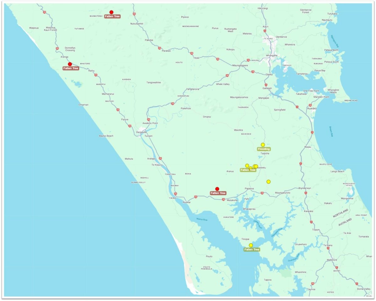 Orange weather warning – Cyclone Tam